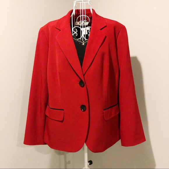 Jones Studio Jackets & Blazers - Jones Studio Red Career Blazer